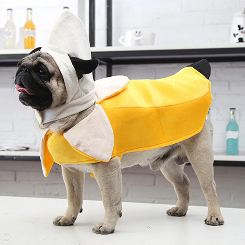 Хэллоуин щенок собака банан Косплей Костюм Собака забавная одежда костюм для собаки праздничные товары для чихуахуа Французский бульдог