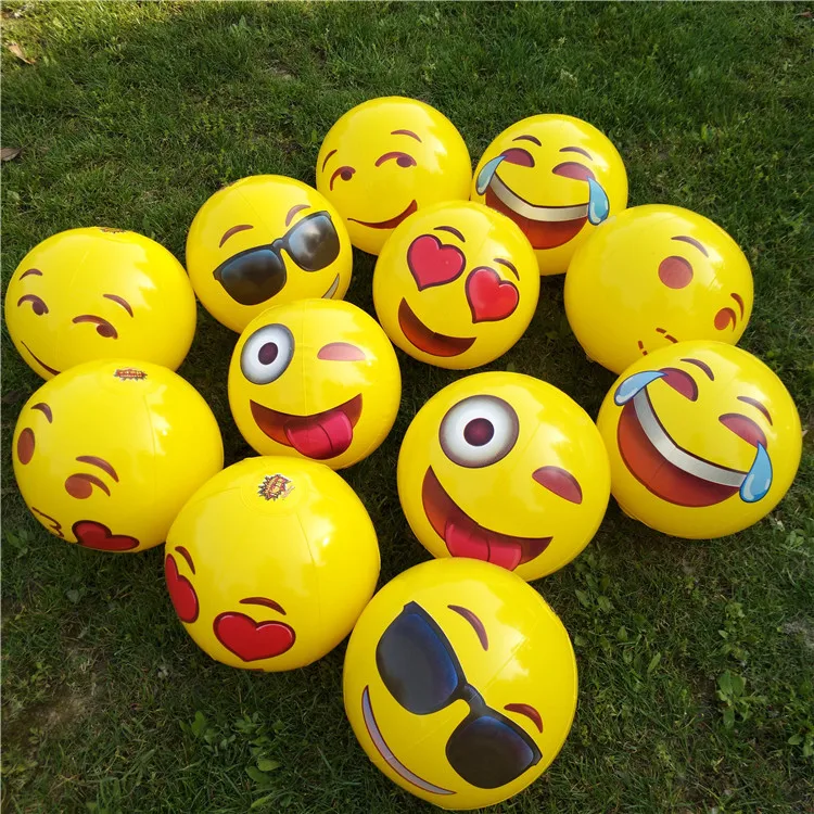 

Inflatable Emoticon Balloon Beach Ball Water Ball for Children Boyfriend Husband Family Bachelorette Party Decor Home