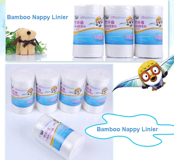 

flushable nappy liner,biodegradable diaper liner,bamboo nappy linier bamboo diaper liner 10packs each lot(100pcs each pack)