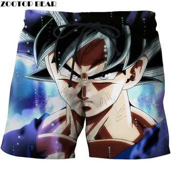 

Starlight Flashing Dragon Ball Men Anime Beach Shorts Casual Plage Short Summer Male Quick Dry Breathable Drop Ship ZOOTOP BEAR