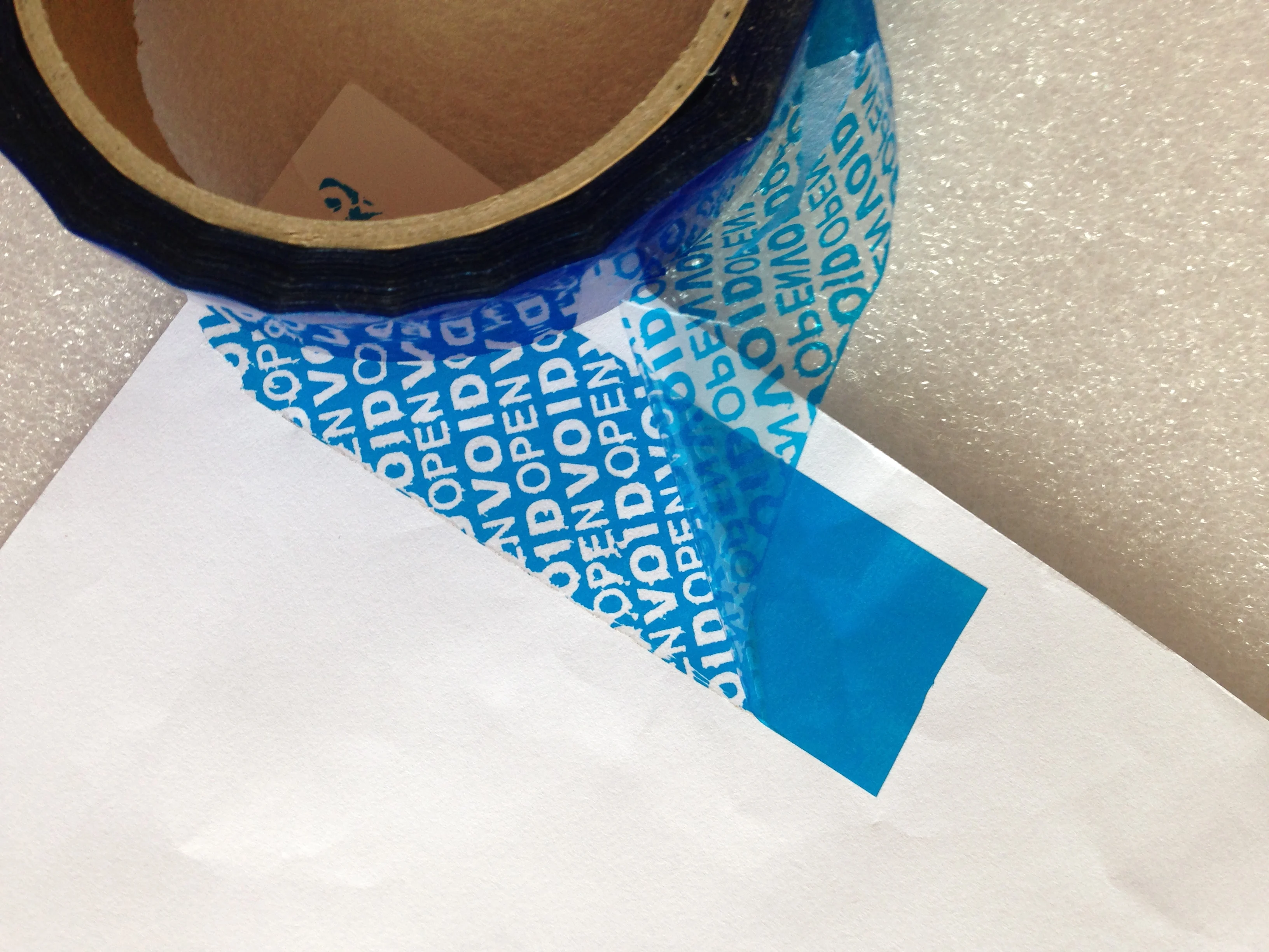 1pcs Free shipping BOPP PET single tape tamper evident packaging tapes