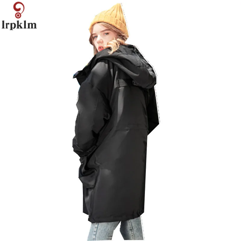 Women Winter Down Jacket Long Padded Coats For Female Zipper Loose Outwear Jackets Big Pockets Hooded Winter Coats AS041 (18)