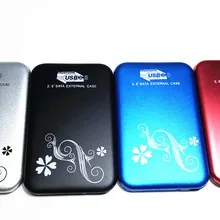 Цветочный узор высокая скорость 2. " SATA USB 3,0 внешний HDD корпус жесткого диска чехол Caddy