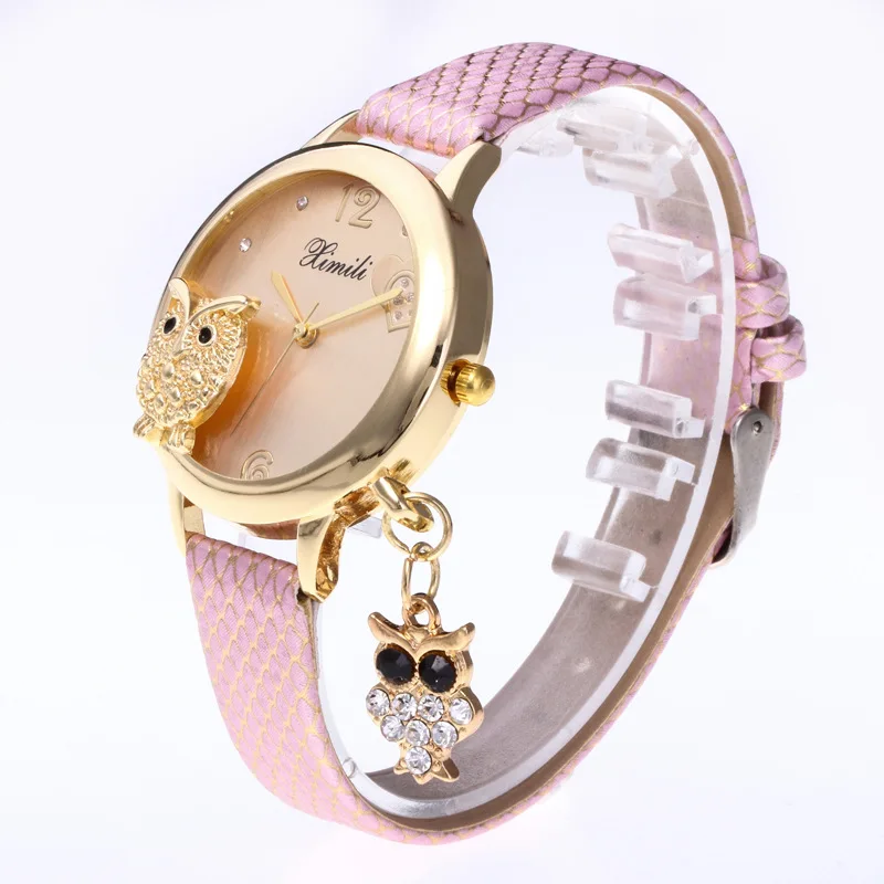 Роскошные женские часы горячая распродажа дешевые женские часы в виде совы модные стразы Женские кварцевые наручные часы relogio feminino