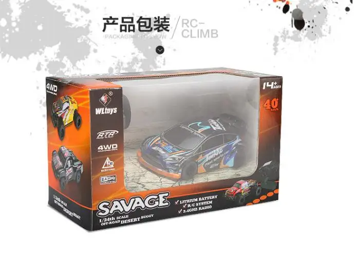 1 Набор Wltoys 1:24 Радиоуправляемая машина A202 A212 A222 A232 A242 A252 2 4G 4WD пульт дистанционного