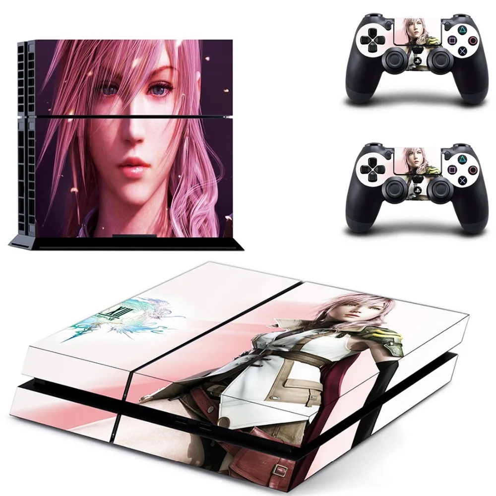 Final Fantasy XIII виниловая наклейка PS4 кожи Стикеры для Sony playstaion 4 PS4 консоли и 2 контроллера защитная пленка Наклейки