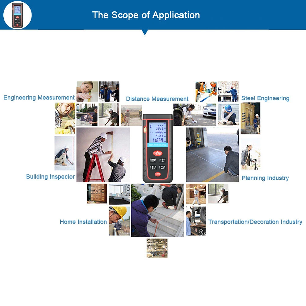 100 м строительные инструменты, мини лазерный дальномер, цифровой лазерный дальномер, лазерная измерительная лента 30 для хранения данных