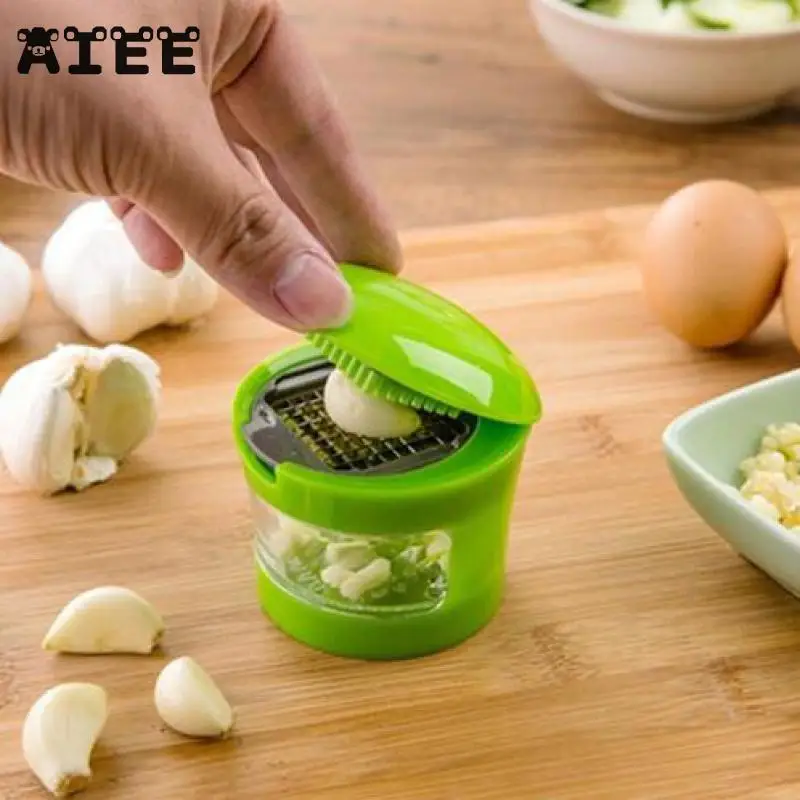 

AIEE 1 PCS Cooking Utensils Garlic Press Chopper Slicer Hand Presser Grinder Kitchen Supplies Practical Home Tool Kit