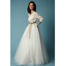 Новые модные свадебные юбки современное Тюлевое с высокой талией аппликации Многослойные женские длинные женские юбки дешевая Коктейльная юбка для вечеринки