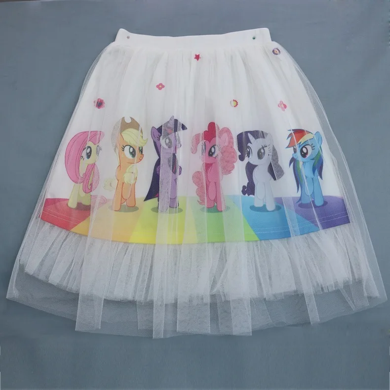 New Baby Girls Dresses Girls Little Pony Derss Elsa Anna Princess Costume Kids Clothes For 2-7Y Summer Style Children's Clothing