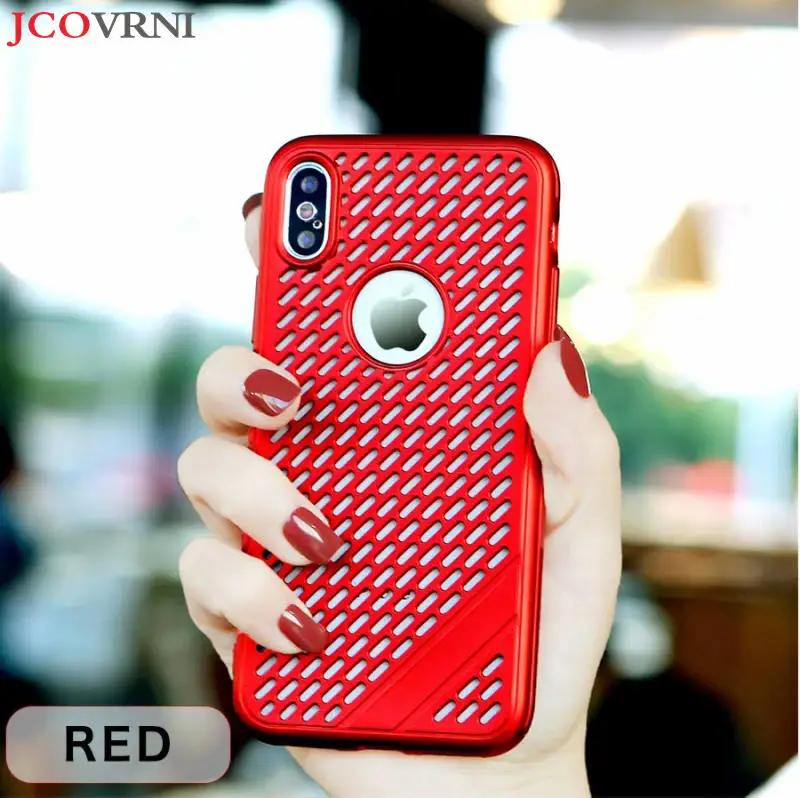 

JCOVRNI New grid fast heat sink for iphone XR XS XAMX TPU material soft shell for iphone7 7plus8 8plus mobile phone back cover