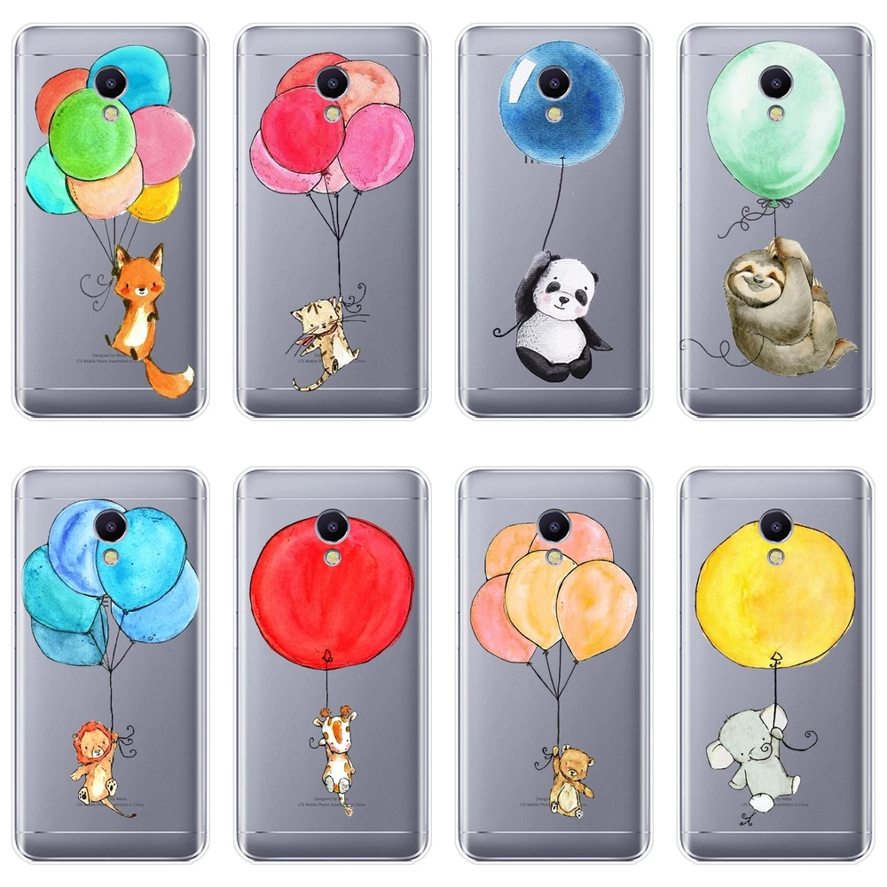Чехол для телефона Meizu M6 M6S M6T M5 M5C M5S M3 M3S M2 кошка медведь лиса панда Лев силиконовая