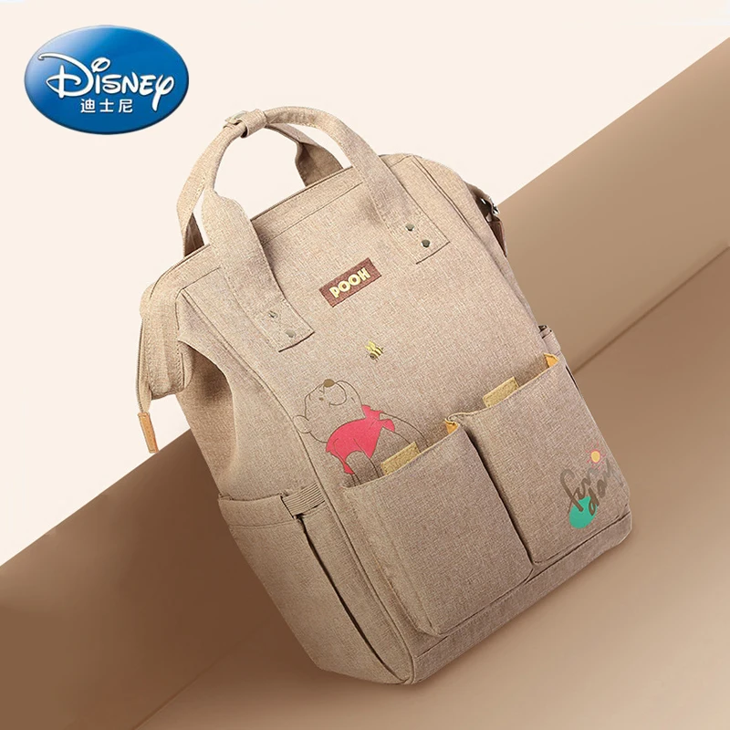 

DISNEY Baby Diaper Bag With USB Interface Large Capacity Baby Bag For Stroller Waterproof Backpack Nursing Bag For Baby Care New