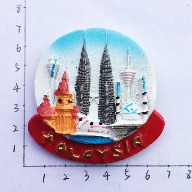 Малайзийские башни-близнецы Petronas Kuala Lumpur полупрочные туристические сувенирные