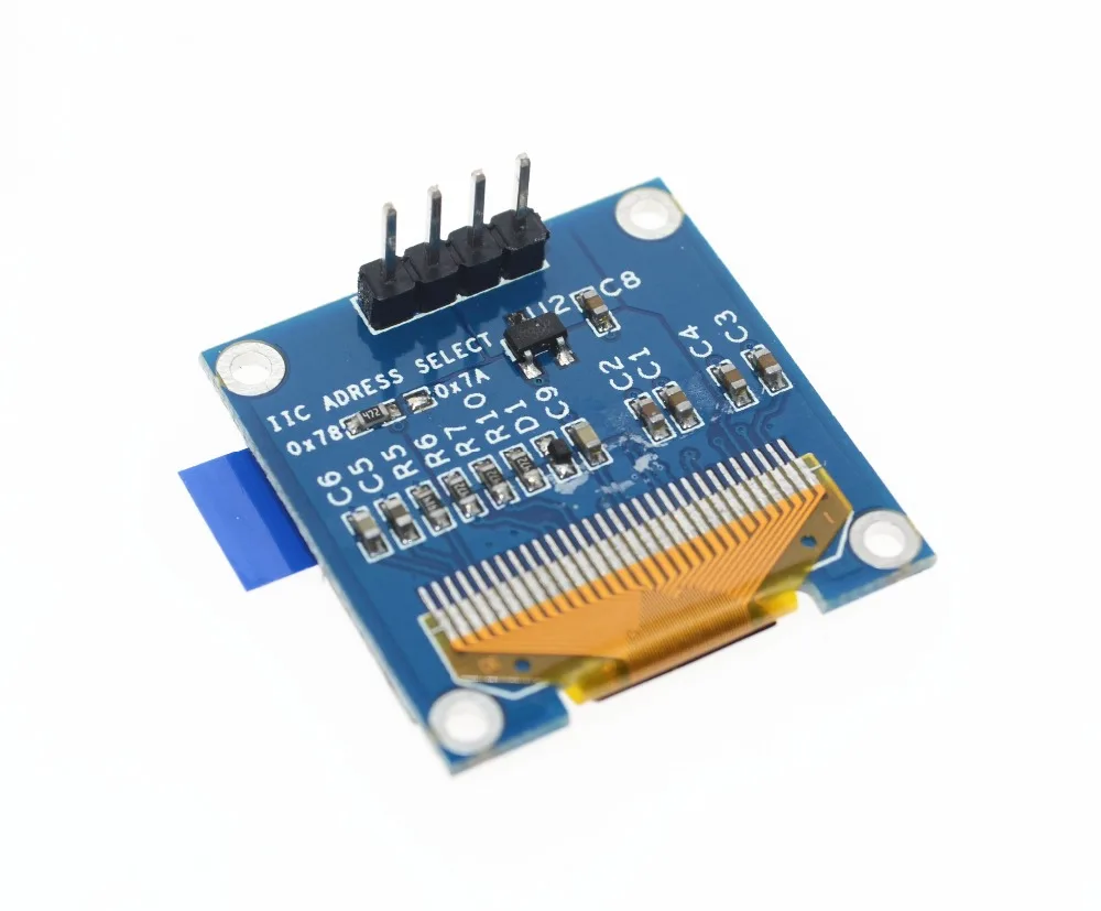 1 шт. цвет желтый, синий; двойной цвет 128X64 O светодиодный ЖК-дисплей светодиодный Дисплей модуль для Arduino 0,9" I2C IIC SPI серийный