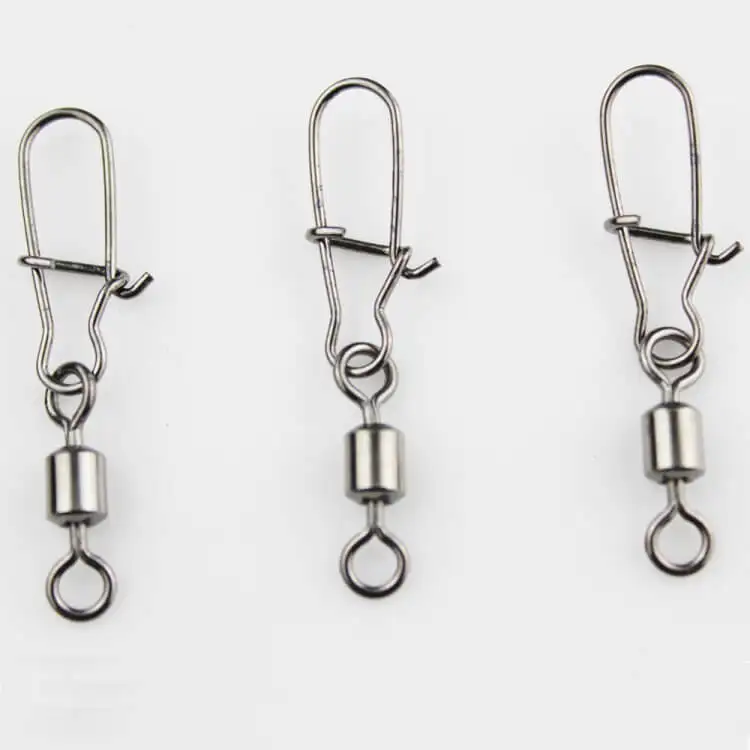 Conector com Boa Equipamento de Pesca Tamanho do Conector Pces Pesca Rolando Linha Giratória Gancho Pressão Fishhook 14 -4 - 0 Mar Gelo Lago 100 4 conector com boa pressão equipamento de pesca