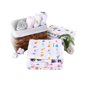 

Muslin Baby Swaddle Blanket Cotton Baby Blankets Multifunction Newborn Swaddles Wrap Blanket Cartoon Gauze Bath Towel Play Mats