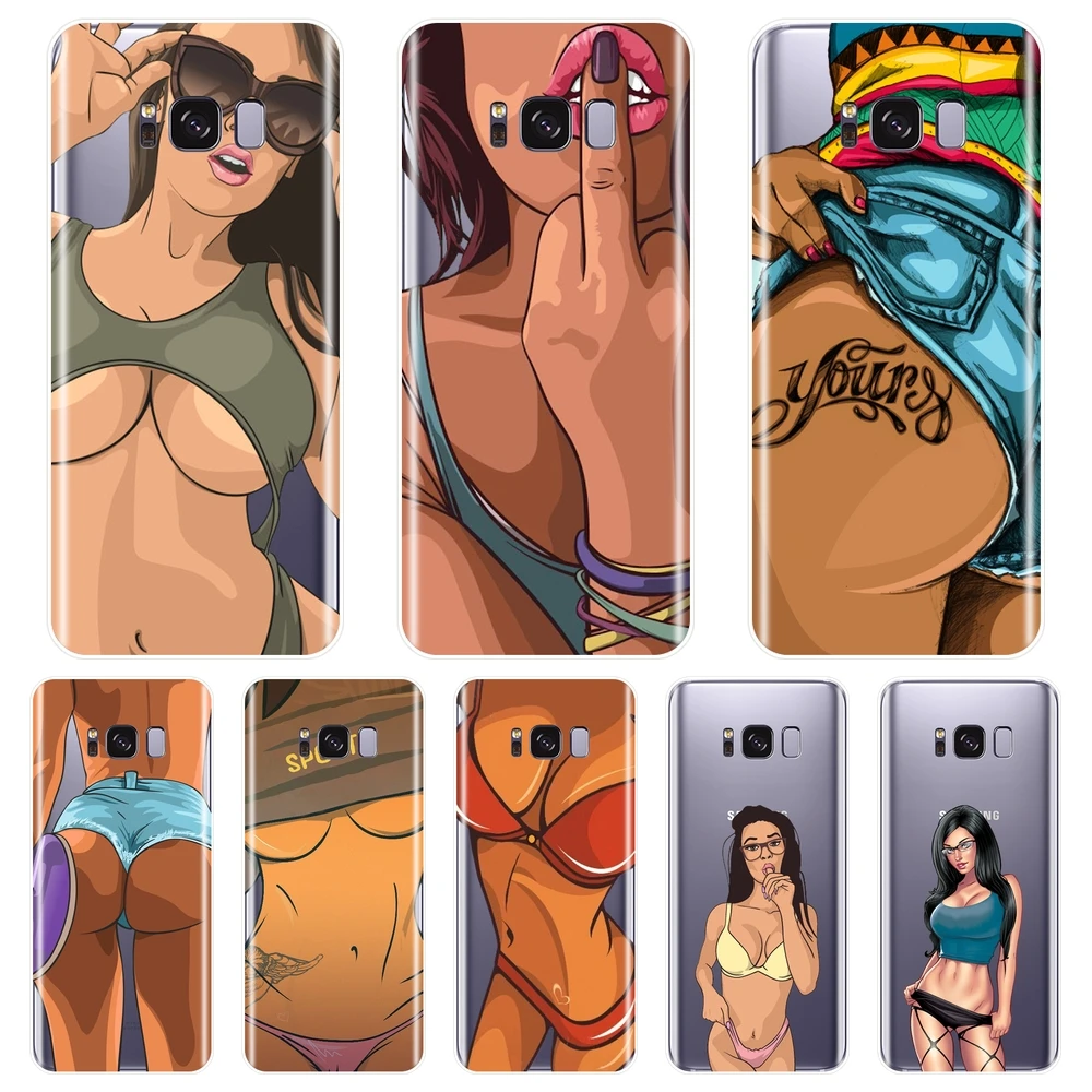 

Phone Case For Samsung Galaxy S8 S9 Plus S5 S6 S7 Edge Soft Silicone Sexy Girl Back Cover For Samsung Galaxy Note 4 5 8 9 Case