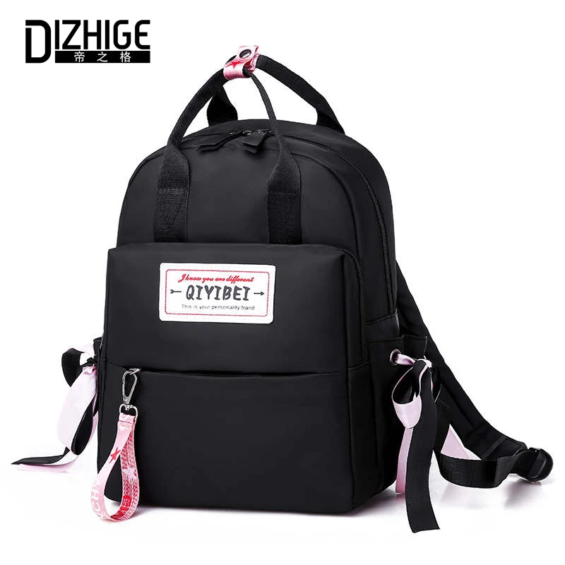 

DIZHIGE Brand Luxury Waterproof Oxford Women Backpack High Quality School Bag For Women Large Capacity Ribbons Female Travel Bag