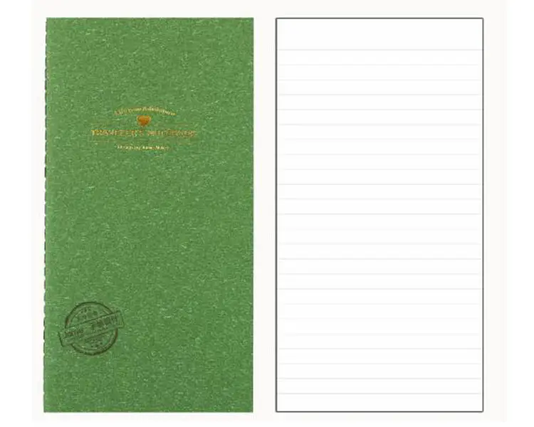 Yiwi блокнот путешественника вкладыши путешествия журнал пополнения набор, 30 листов в вставке пустая линия точка сетки план бумага для путешественника