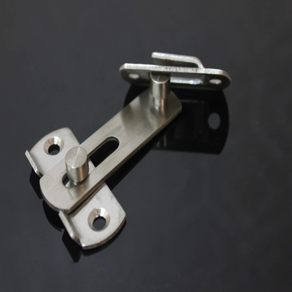 

2mm Door Hasp Latches Stainless Steel Sliding Door Chain Locks Security Tools Hardware For Window Cabinet Hotel Home