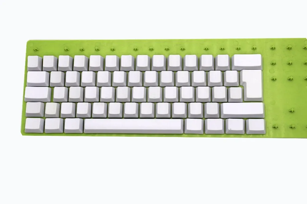 Белый черный серый оранжевый зеленый желтый Пустой Толстый PBT OEM профиль 62 ключ ISO 61 ANSI колпачки для MX переключатели механическая клавиатура