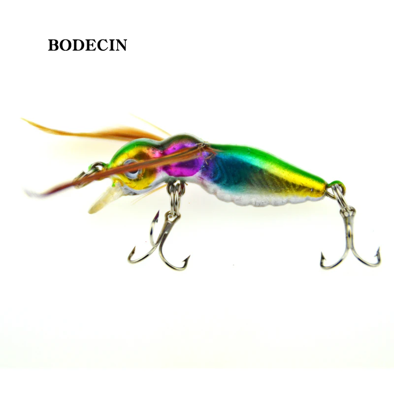 Cicada Artificial Baits Fishing Lures With Hooks Bass Fake Crank Baits Fish Insect Trolling Lure Topwater 4.5cm 3.4g Set (1)