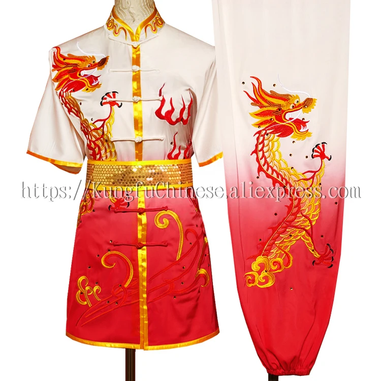 Китайская стандартная форма Wushu для кунг фу костюм боевых искусств чанцюань
