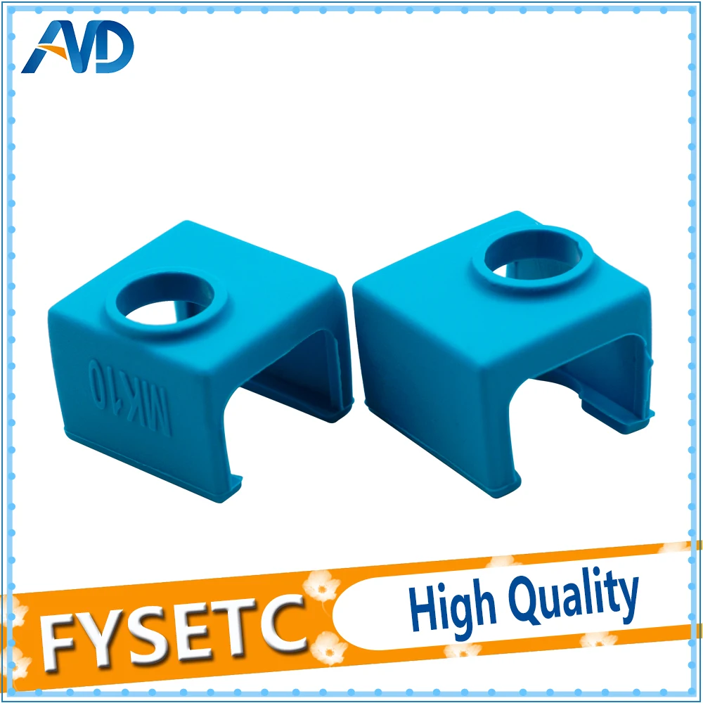 

2PC MK10 Silicone Sock Blue instead Ceramic Insulation For Wanhao i3 QIDI TECH SILICONE HEATER BLOCK COVER