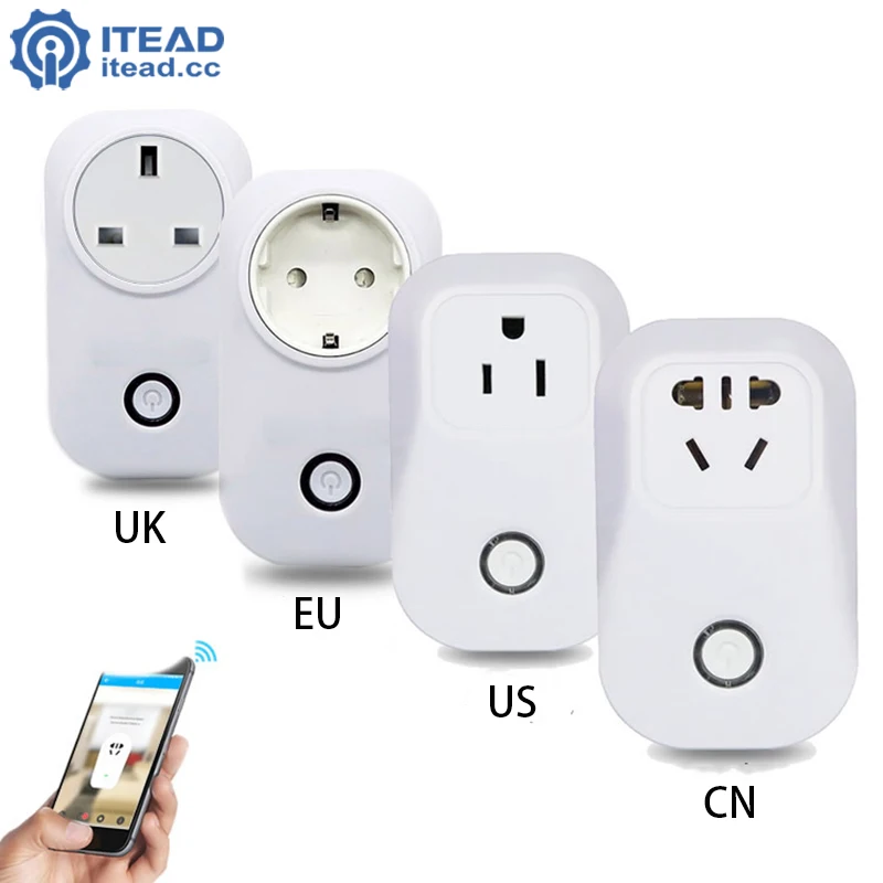 

S20 Wireless Socket WIFI Remote Control Smart Timer Plug Smart Home Power Socket EU Standard by App Ewelink
