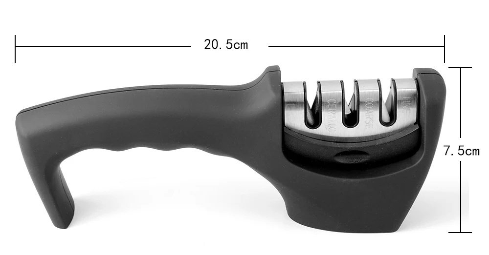 Точилка для ножей XITUO для керамических, стальных, прямых и зубчатых ножей и ножниц-алмазные/вольфрамовые/Керамические точильные лезвия