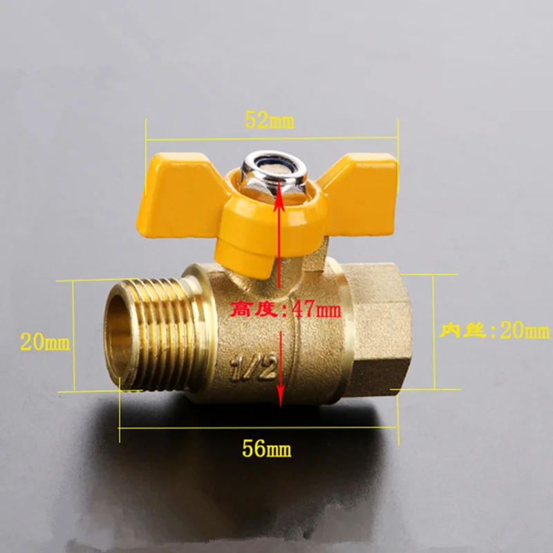 ¾/" Black Plastic Hose Thread /'Y/' Ball Valve bag of 1