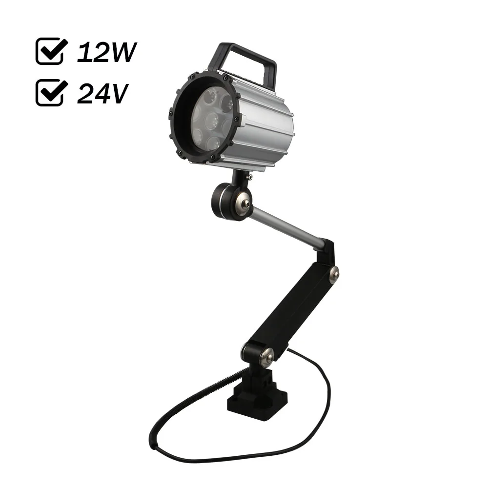 7W LED Milling machine work light 24V 220V long arm Explosion-proof