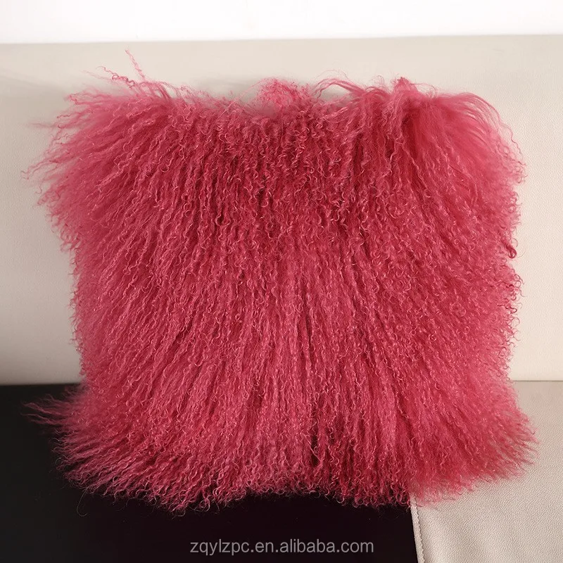 ALICEFUR Custom size new design mongolian lamb fur protective Cushion Pillow Cover (3).jpg