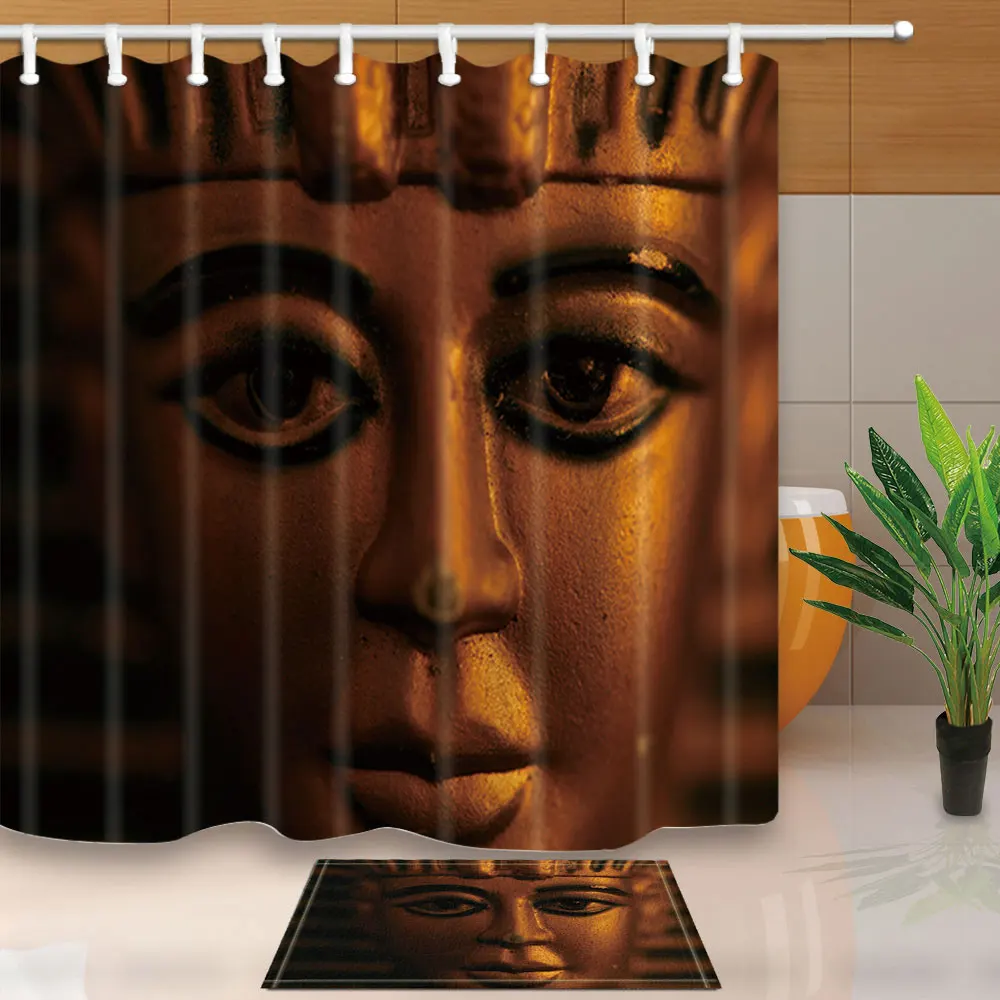 Ванная комната занавески для душа статуя Будды бамбуковые экраны для ванной домашний декор водонепроницаемая ткань из полиэстера и плесени доказательство с 12 крючками