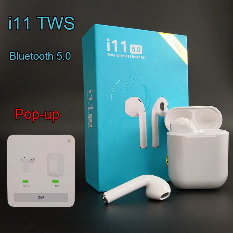

i11 TWS Wireless Earphone Bluetooth Headset 5.0 Touch Binaural Sports Earbug i11 TWS PK i10 i12 TWS for iOS Smart Android Phone