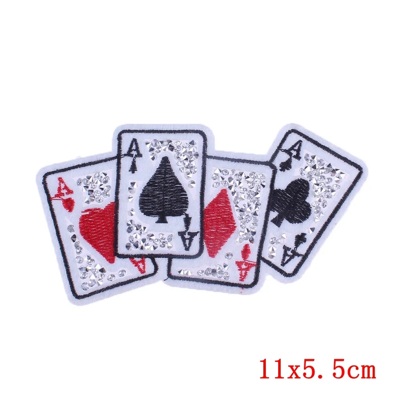 Pulaqi Rock Cool Poker Set карточная игра железные нашивки для одежды аппликации на рюкзаке