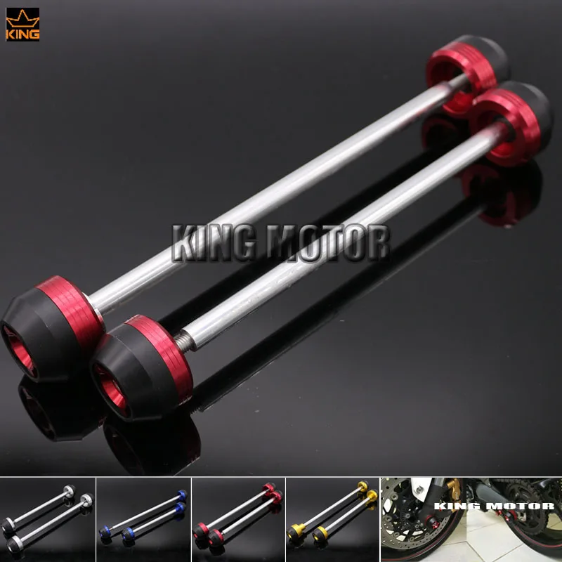 

For SUZUKI GSX S1000 GSX S1000F GSX-S1000 GSX-S1000F GSXS1000 2015-2016 Front & Rear Axle Fork Crash Sliders Wheel Protector Red
