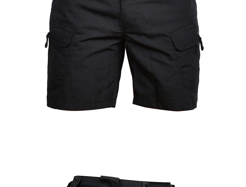 Тактические боевые короткие брюки мужские летние уличные многокарманные хлопковые водонепроницаемые дышащие пятиминутные брюки шорты спортивные штаны
