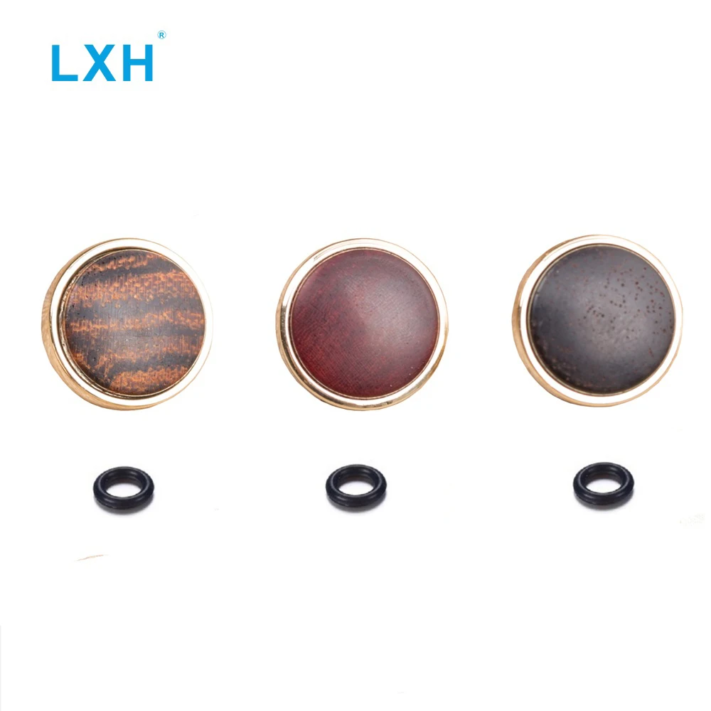 

LXH Wooden&Metal Surface Camera Soft Shutter Release Button with Rubber Ring For Fujifilm Fuji XT20 X100F X-T2 X100T X-T10 X20