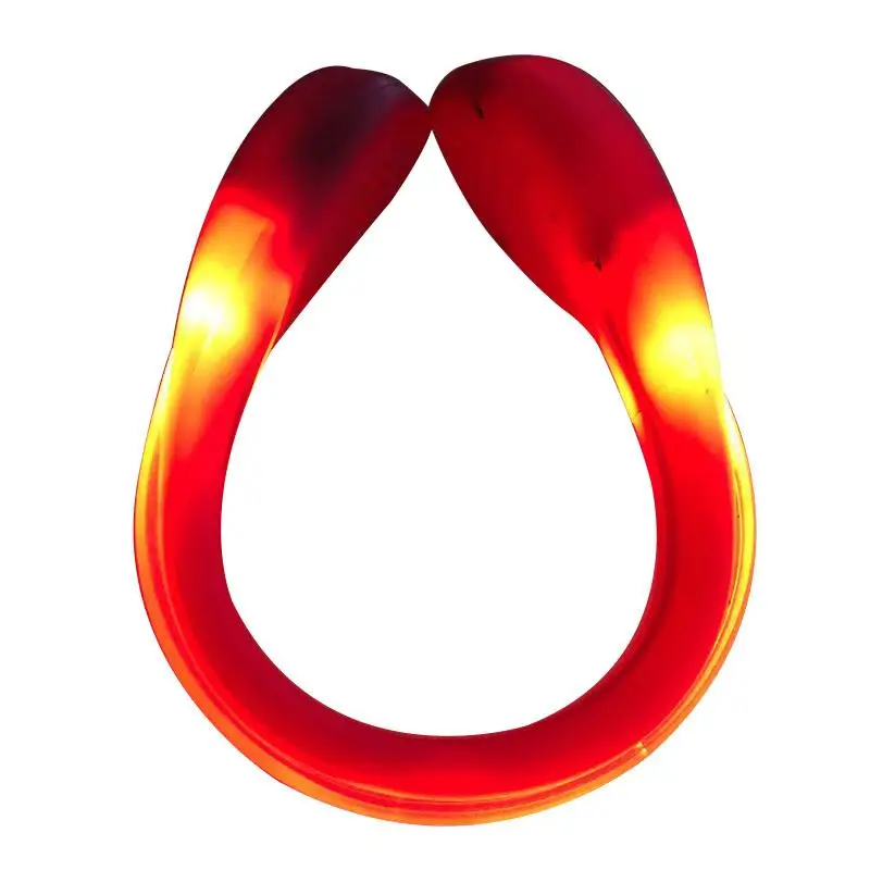 Viagdo LED Luminous Shoes Clip Night Safety Shoe Light Warning Reflector Flashing Lights Bike Cycling Running Outdoor Sports