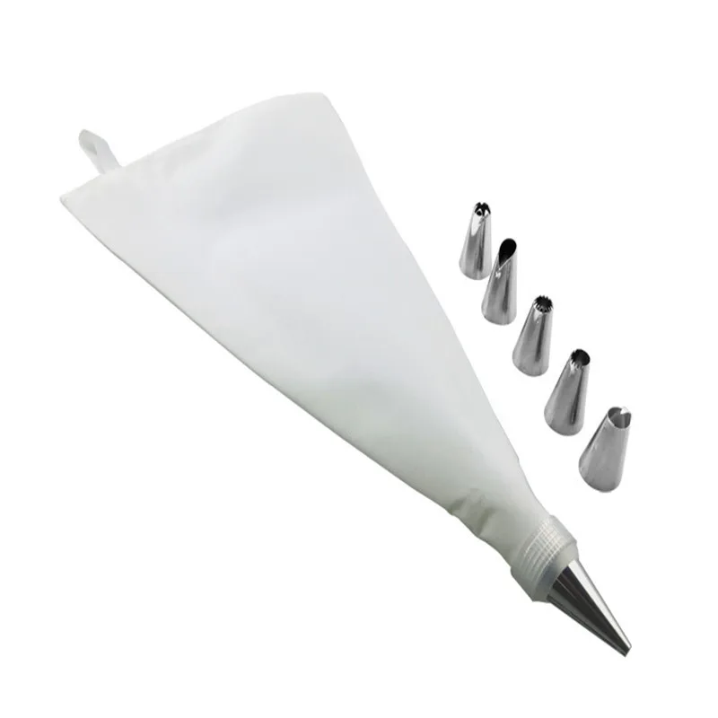 Silicone Reusable Icing Piping Cream Pastry Bag Cake Decorating Tool DIY