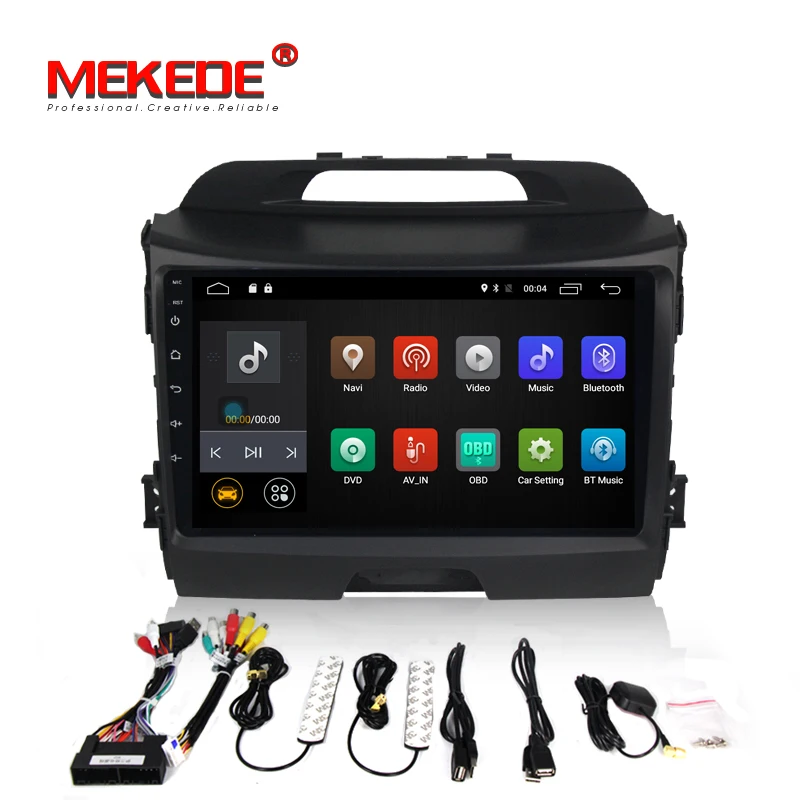 

4G LTE 2G RAM 1024*600 Android 7.1 car dvd player kia sportage r 2011 2012 2013 2014 2015 car head unit gps navigation wifi BT