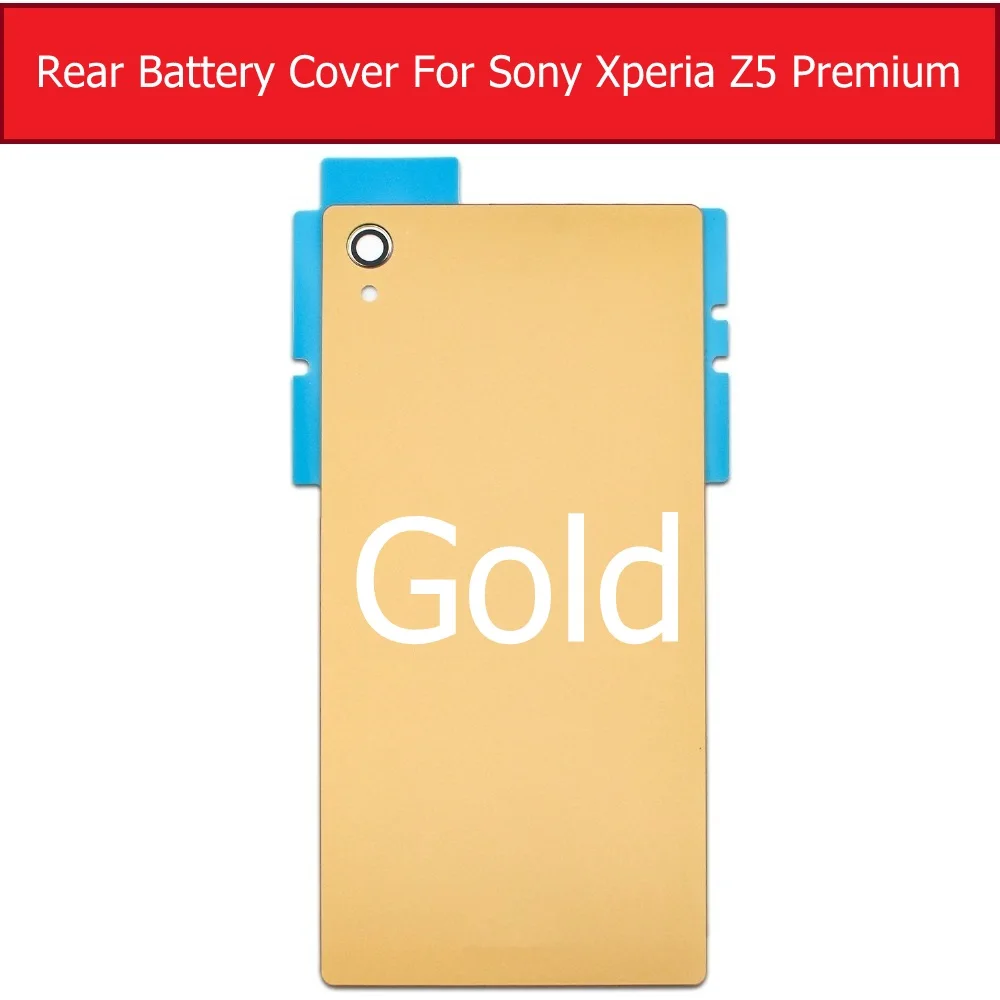 Задняя крышка батарейного отсека стеклянная для Sony Xperia Z5 Premium E6883 E6866 E6853 Двойная