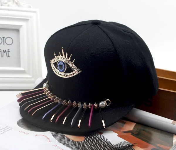 2018 Punk gran ojo Snapback hip hop Gorra de los niños de Gorra de béisbol niños niñas Negro Gorra de Baseball sombreros 50 a 54 cm 2018 Punk gran ojo Snapback hip hop Gorra de los niños de Gorra de béisbol niños niñas Negro Gorra de Baseball sombreros 50 a 54 cm