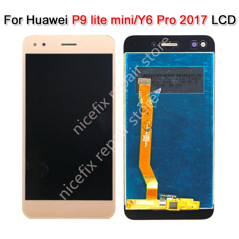 

New For Huawei Y6 Pro 2017 SLA-L02 SLA-L22 SLA-TL00 LCD DIsplay + Touch Screen Digitizer Assembly for huawei P9 lite mini lcd