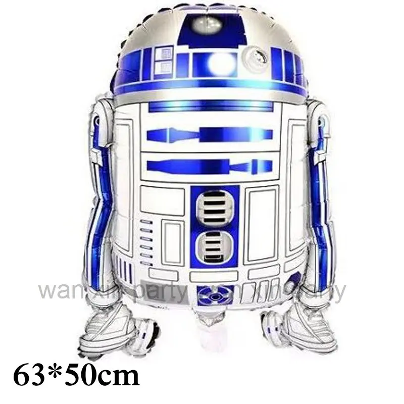 1pc large size 97*60cm Star Wars helium balloons new style robot BB8 foil balloons for boy toys party balloon decoration