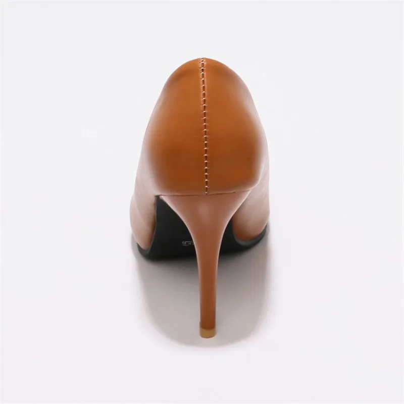 Ceny Duży rozmiar damskie buty 8cm wysokie obcasy letnie UB5.0 dobry PU pompy szpilki dla kobiet buty ślubne