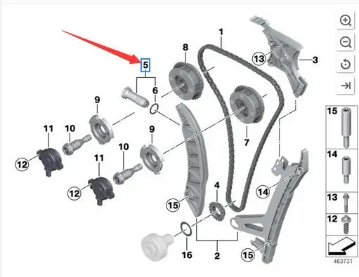 Цельнокроеное платье натяжитель цепи для BMW E46 E60N E81 E82 E83 E83N E84 11317567680 11311439851 11318685091