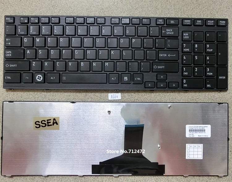 SSEA новая клавиатура для ноутбука с рамкой Toshiba Satellite A660 A660D A665 A665D series | Компьютеры и